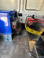 Area for optional toolbox and jack storage 