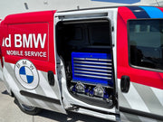 Area for optional toolbox and jack storage 