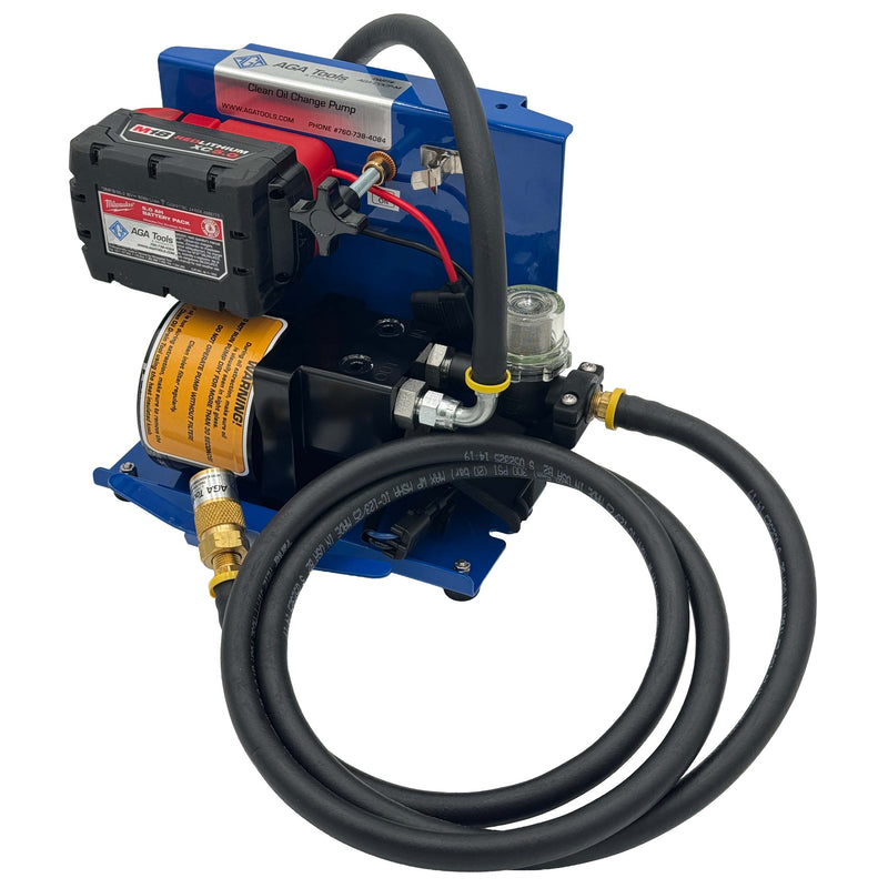 Clean Oil Change Pump