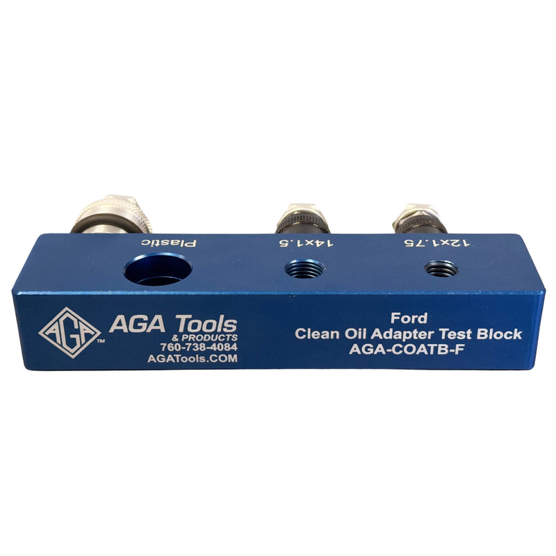 Clean Oil Adapter Test Block - Ford