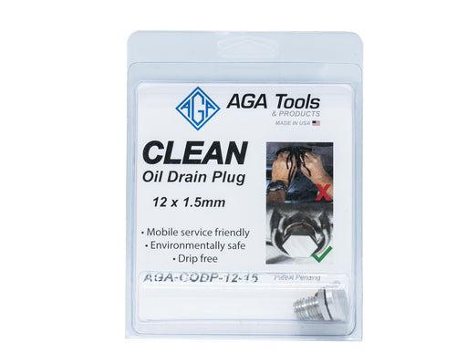 The Clean Oil Drain Plugs is part of AGA's Clean Oil Series, the new generation of changing oil. In today's workshops and mobile services, there's more and more focus on a clean work environment and providing exceptional customer service.