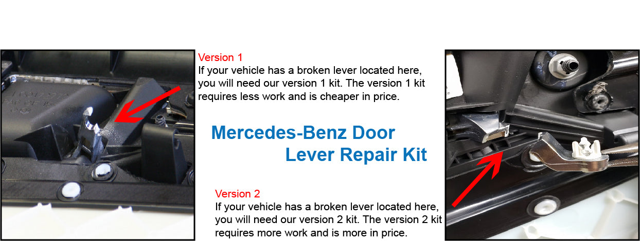 Mercedes-Benz Door Lever Repair Kit V2 | Fix Your Lever - AGA Tools