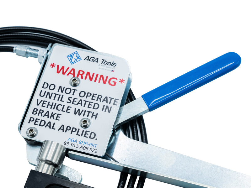 Mechanically disengage park release mechanism remotely. Works on 8HP transmissions approx. 2013 and newer. Kit includes short and long lever to cover most vehicle applications. Can engage and disengage tool while inside the vehicle. Not being under the vehicle means much safer operation